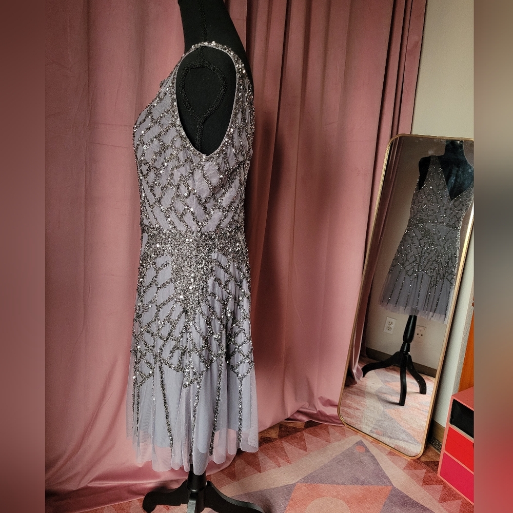 Aidan Mattox Sequin Cocktail Dress - Picture 2 of 7